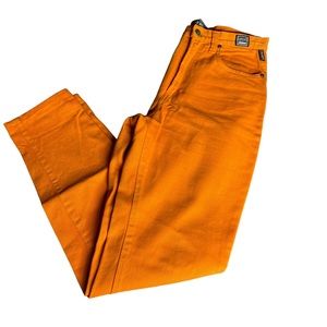 Vintage Women’s Orange Denim VERSACE Jeans Pants